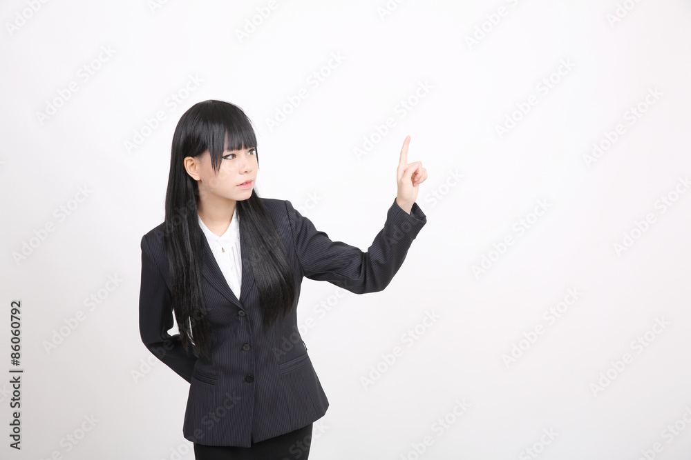 asian business woman isolated in white background asian business woman isolated in white background