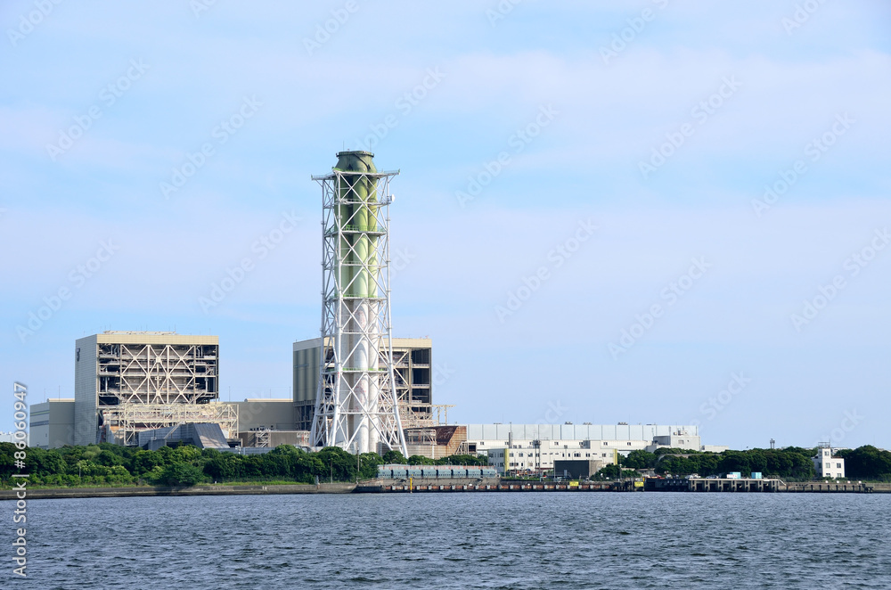 Thermal power plant, Keihin Industrial Area, Kawasaki, Japan