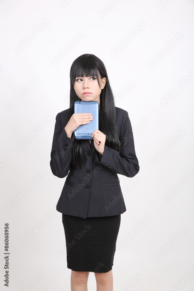 asian business woman isolated in white background asian business woman isolated in white background