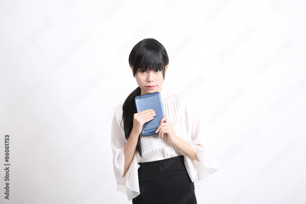 asian business woman isolated in white background asian business woman isolated in white background