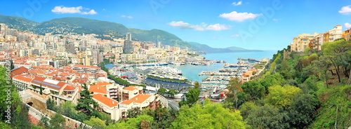 Vue panoramique de Monaco et Monte-Carlo