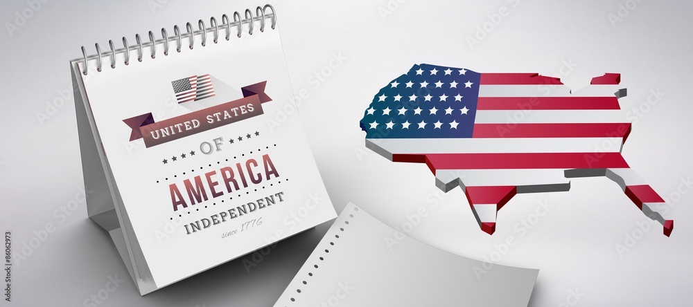 Composite image of independence day graphic
