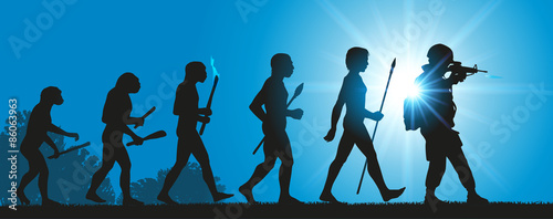 Hommes Evolution Guerre