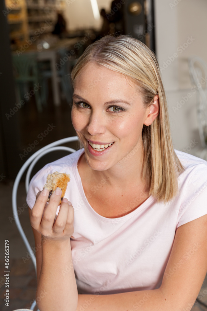 beautiful girl taking a break