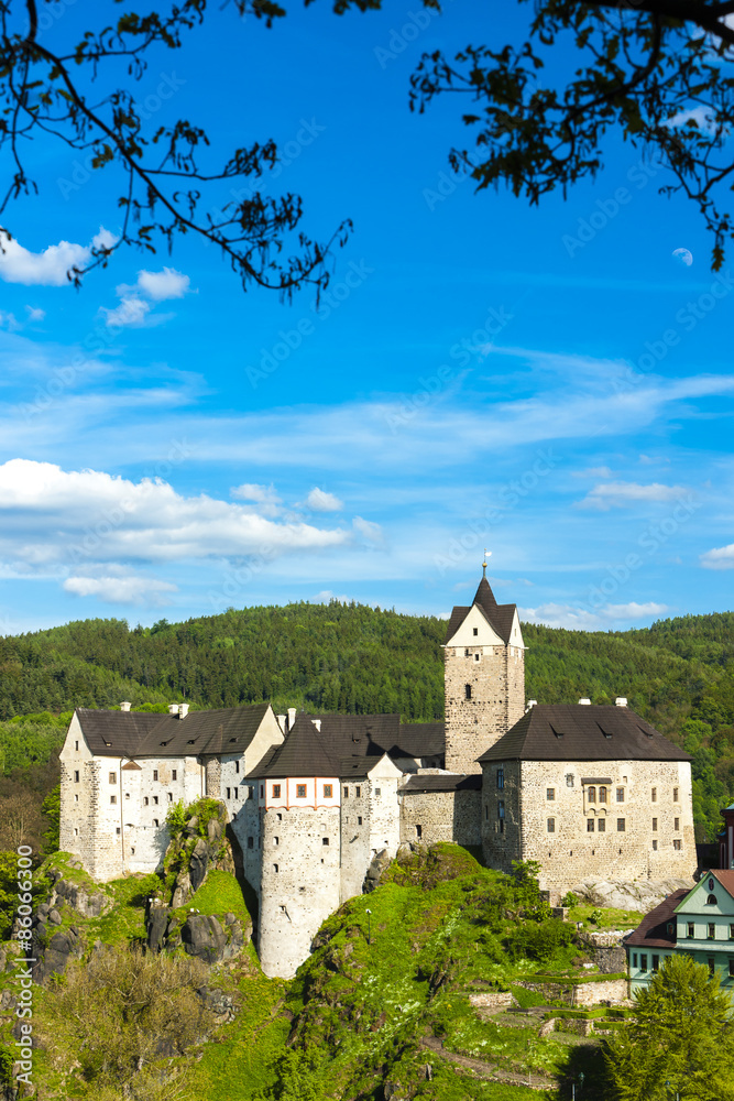 Naklejka premium Loket Castle, Czech Republic