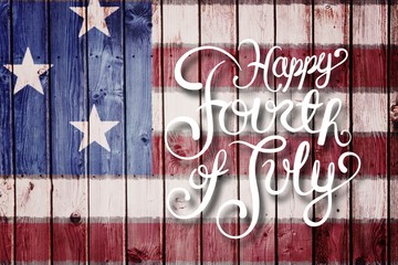 Composite image of independence day graphic