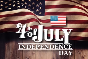 Composite image of independence day graphic