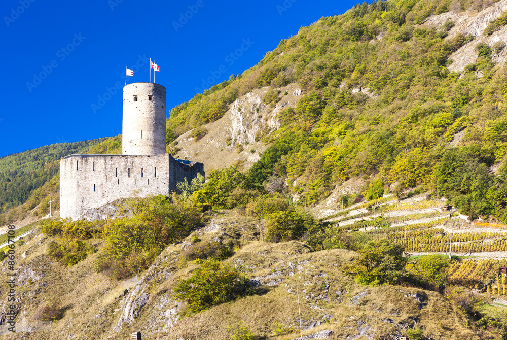 Batiaz Castle, Martigny, canton Valais, Switzerland