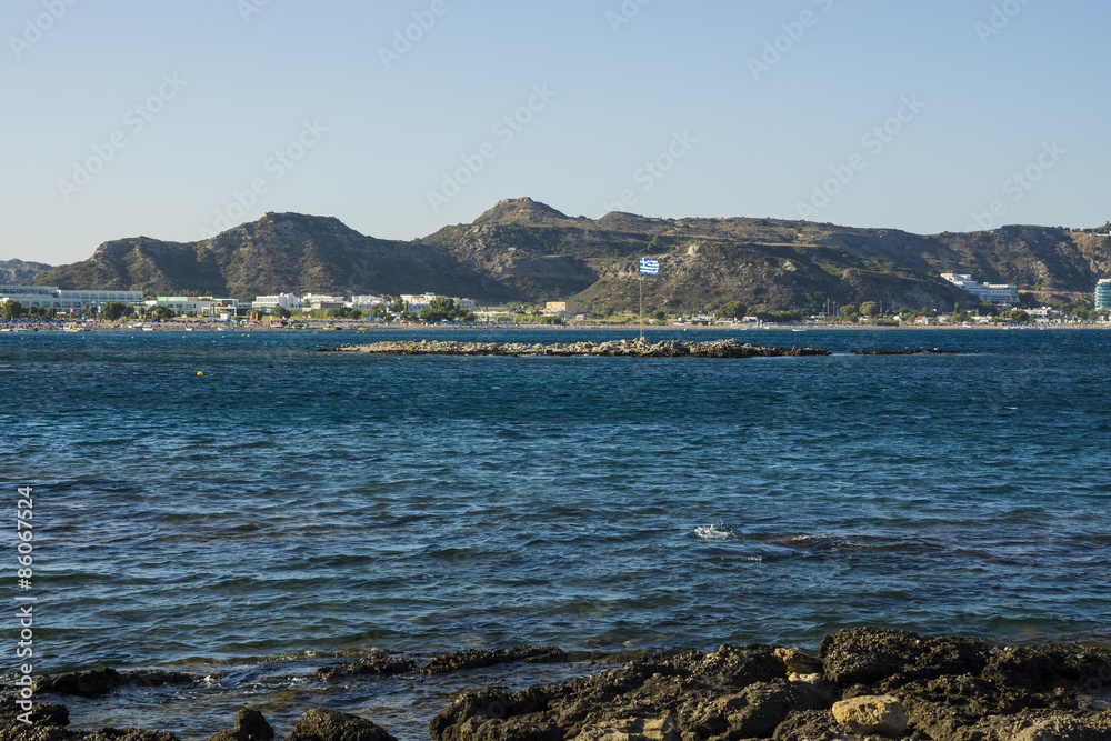 Deep blue sea and volcanic rocks Deep blue sea and volcanic rocks