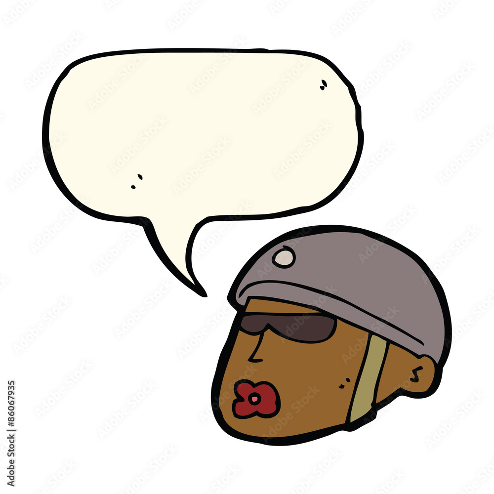 cartoon policeman head with speech bubble cartoon policeman head with speech bubble