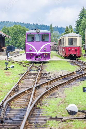 narrow gauge railway, Nova Bystrice, Czech Republic photo