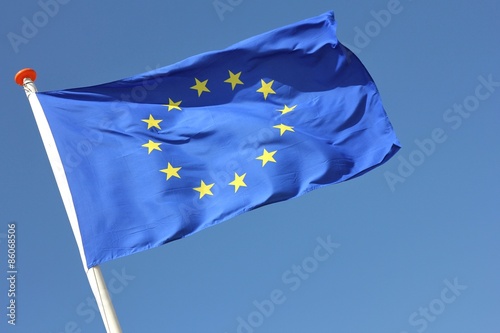Europaflagge im Wind