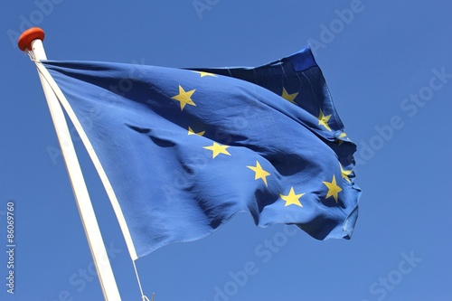 Europaflagge im Wind