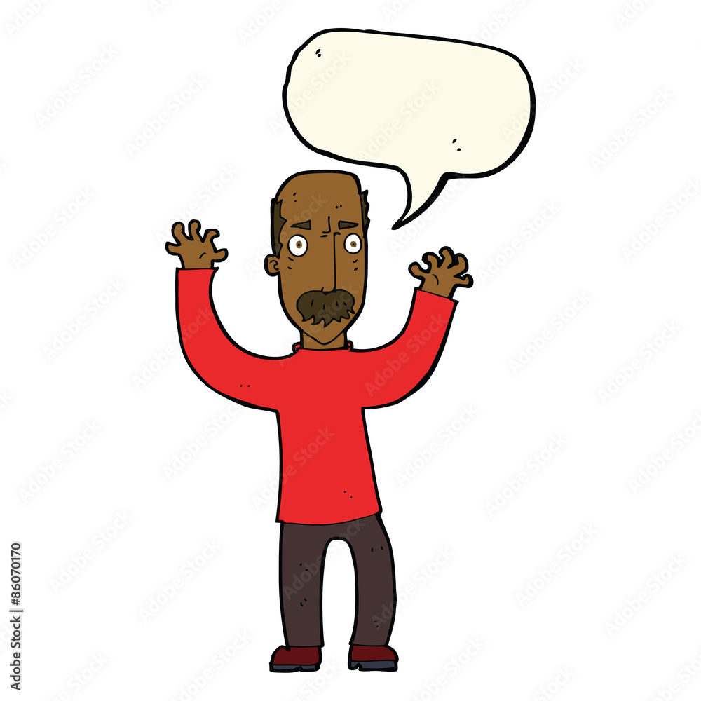 cartoon angry dad with speech bubble cartoon angry dad with speech bubble