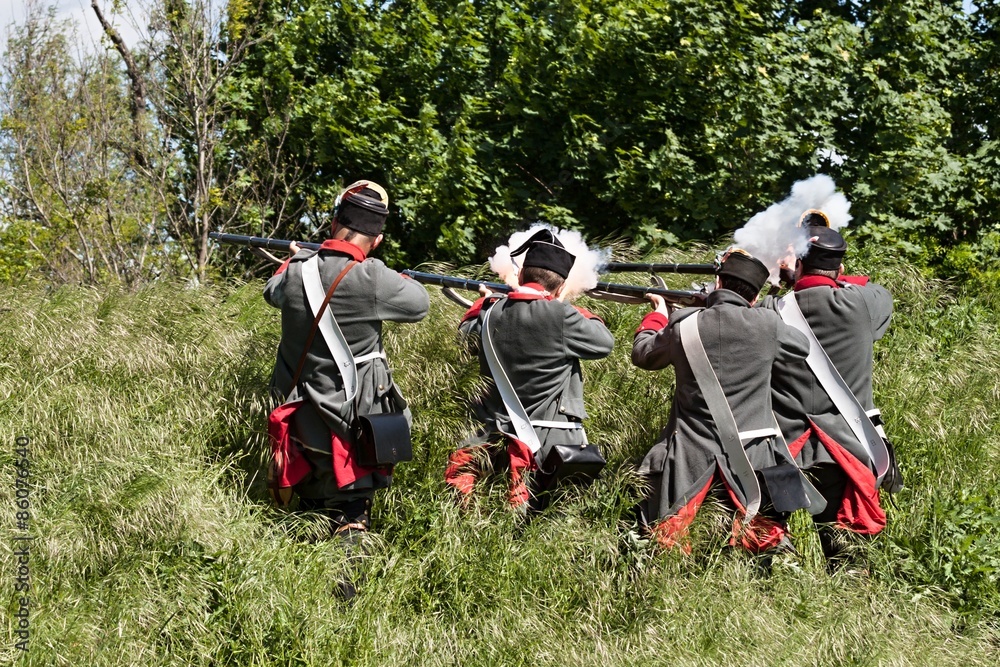A group of soldiers A group of soldiers