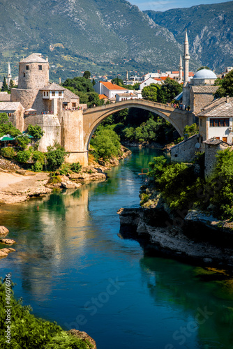 Mostar city view photo