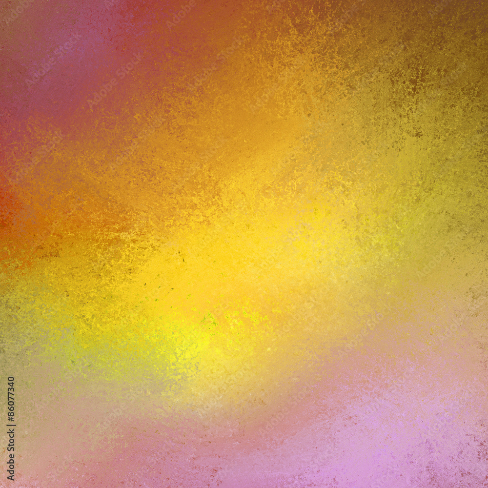 gold color splash on pink background with distressed texture, blurred background colors with