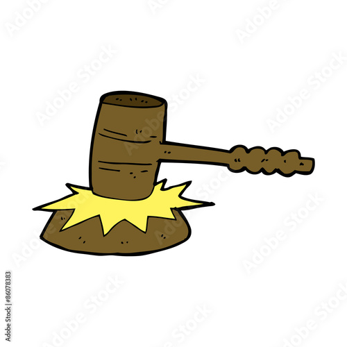 cartoon gavel banging