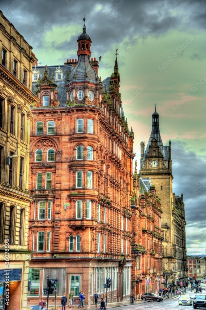 Historic buildings in the centre of Glasgow - Scotland