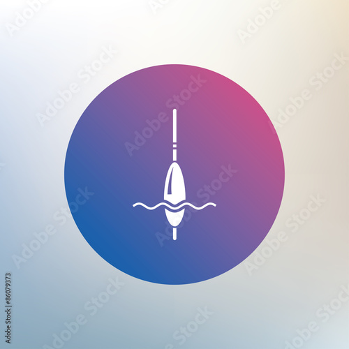 Fishing sign icon. Float bobber symbol.