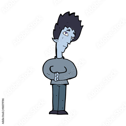 cartoon curious vampire