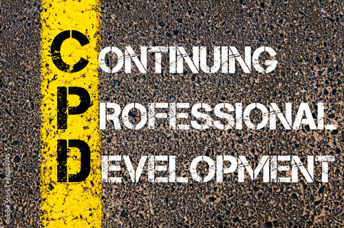 Business Acronym CPD as Continuing Professional Development photo