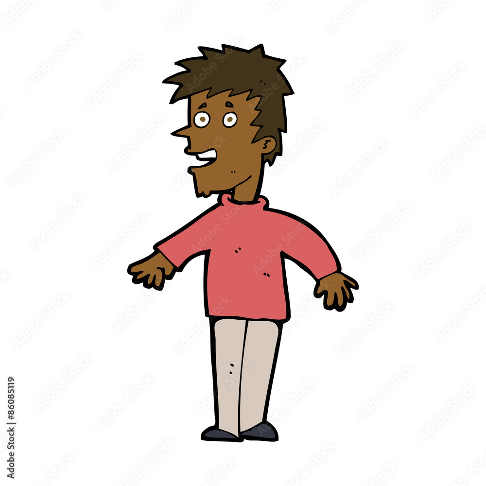 cartoon happy boy