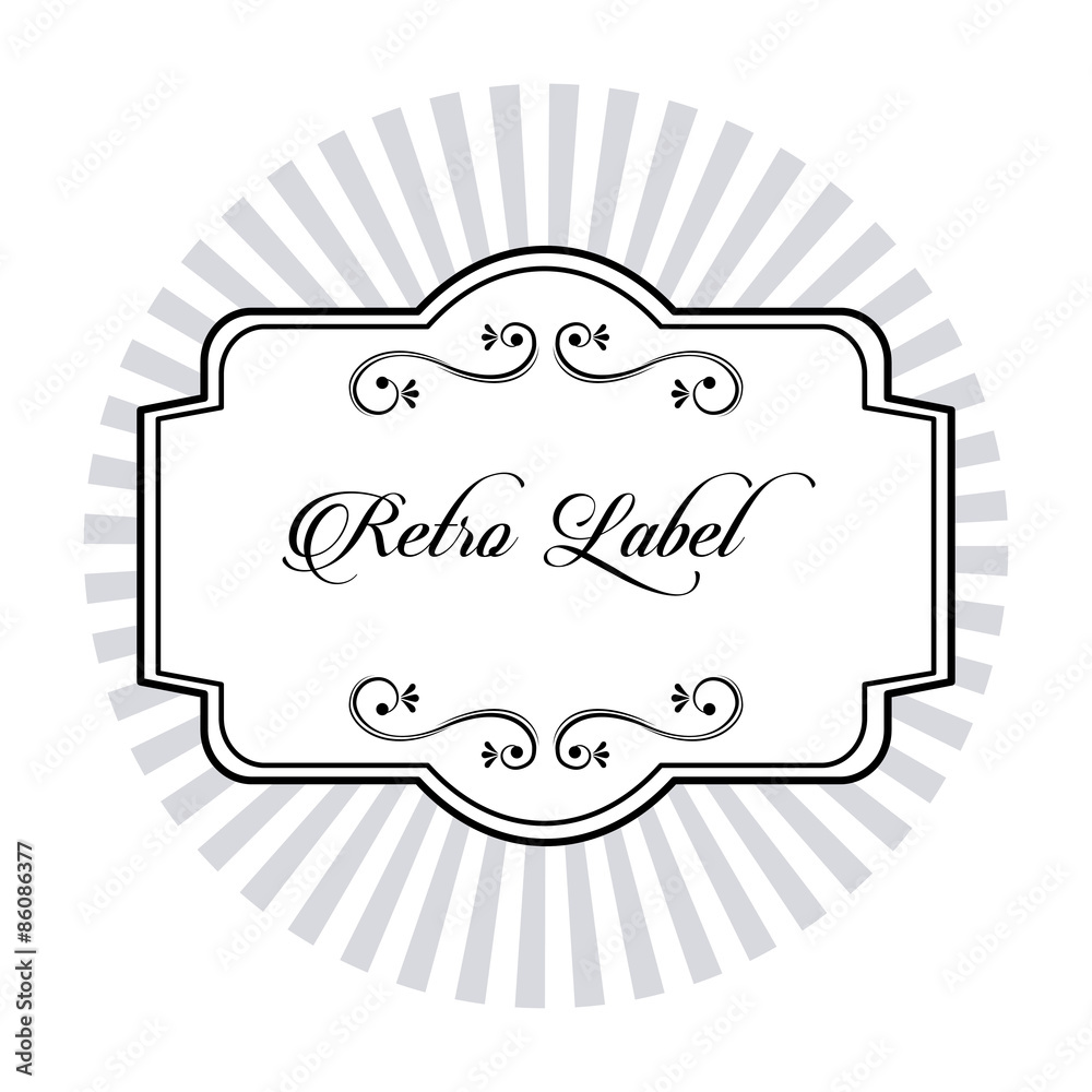 retro label
