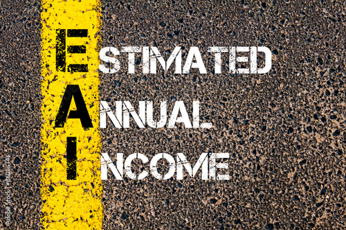 Business Acronym EAI as Estimated Annual Income