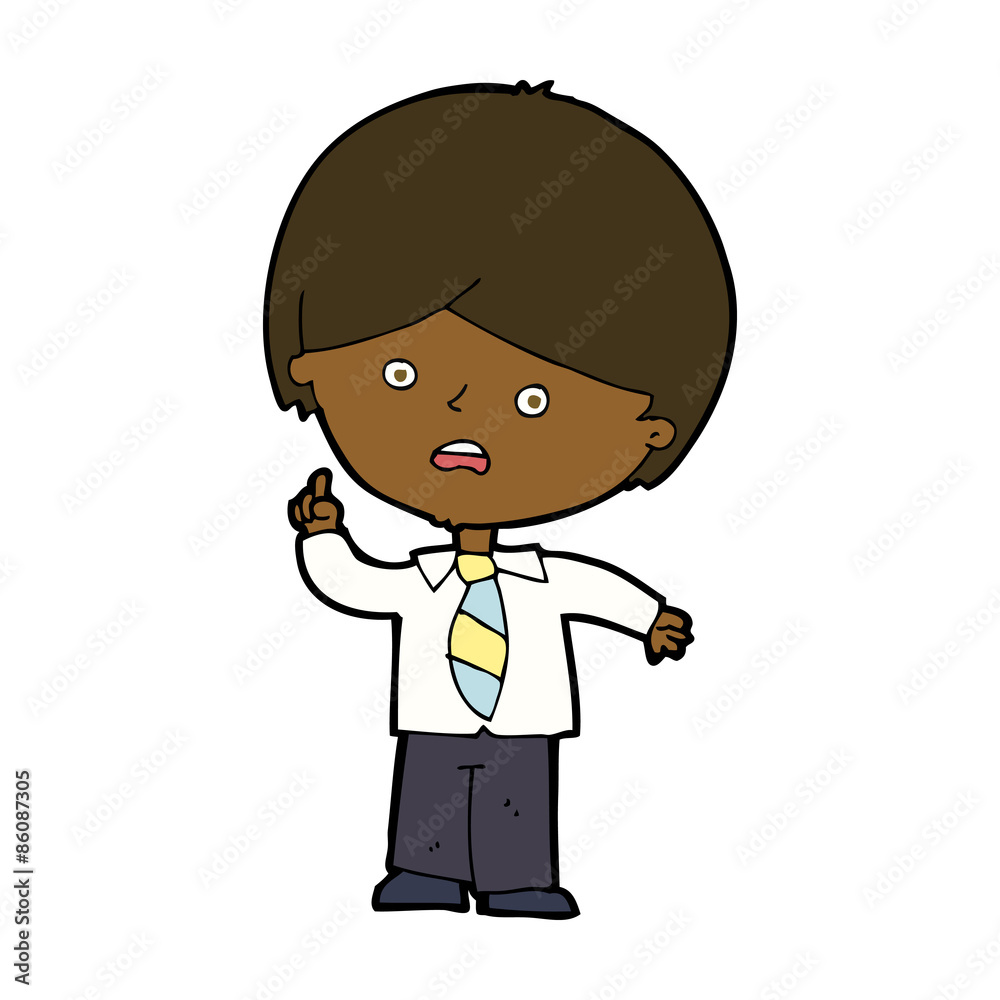 cartoon worried school boy raising hand cartoon worried school boy raising hand