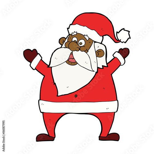 jolly santa cartoon