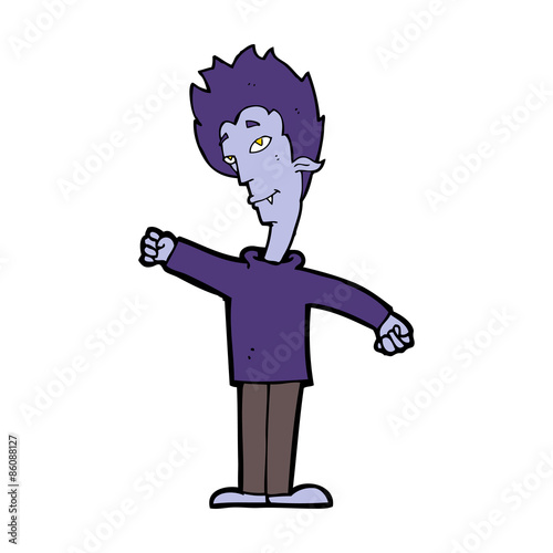 cartoon vampire man