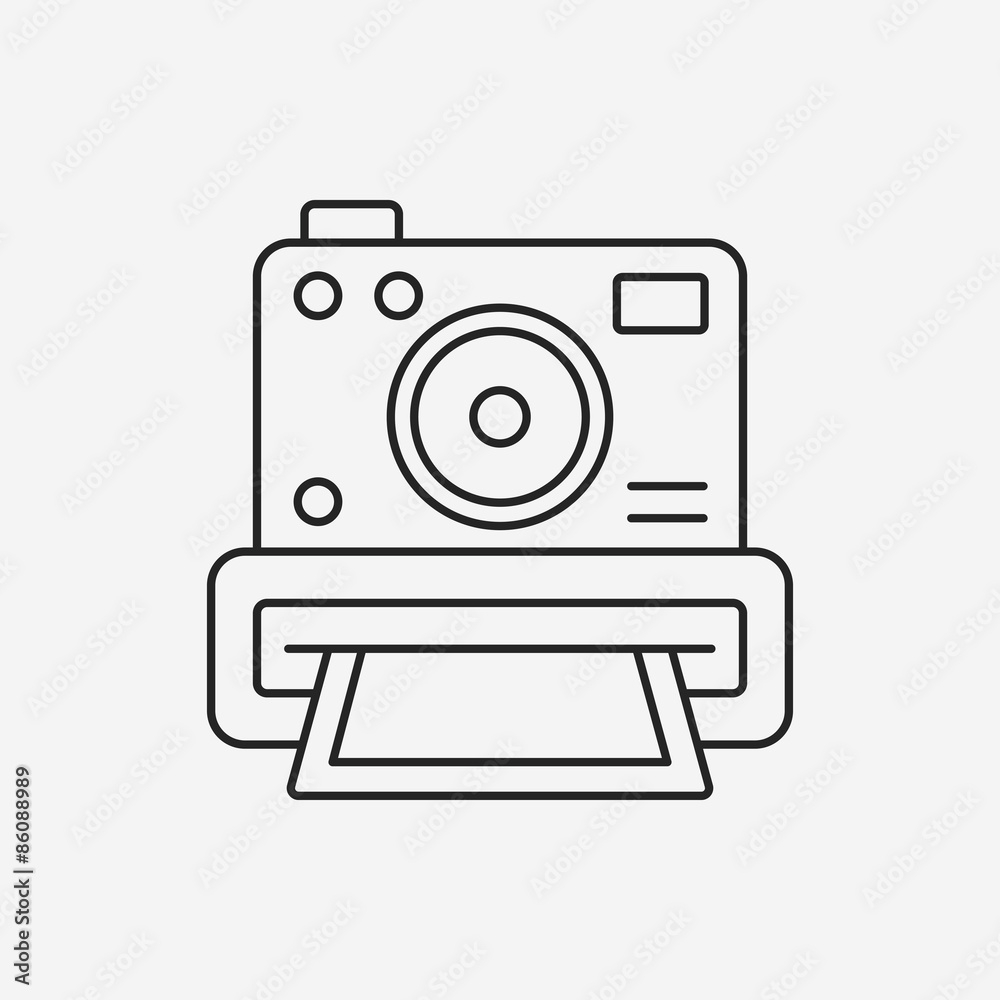 camera line icon camera line icon