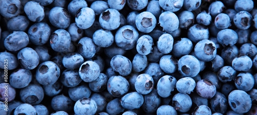 Reife und saftige Heidelbeeren