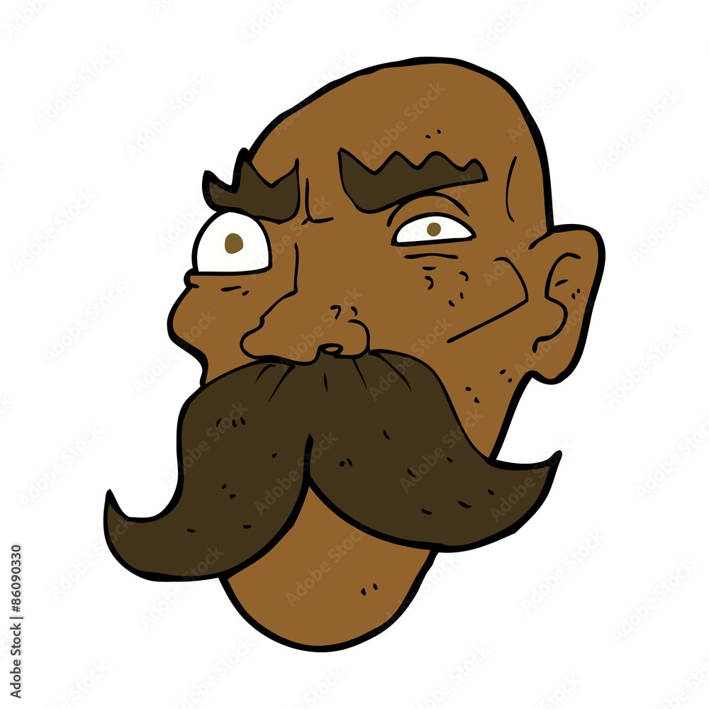 Fototapeta premium cartoon angry old man