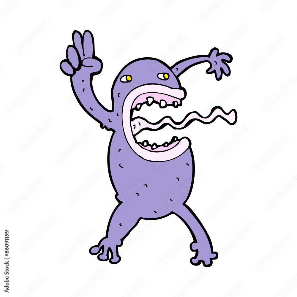Fototapeta premium cartoon crazy frog