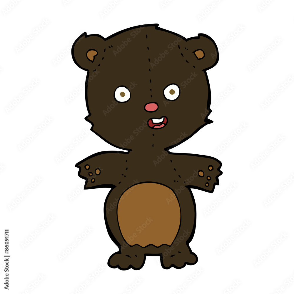 cute black bear cartoon cute black bear cartoon
