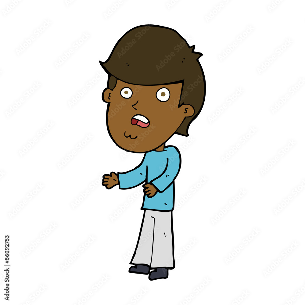 cartoon shocked man cartoon shocked man