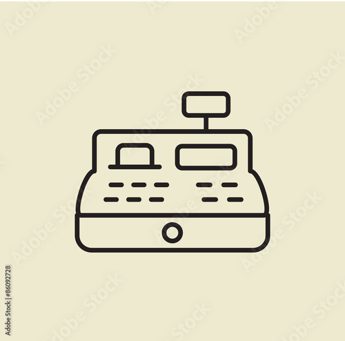 Cash register icon