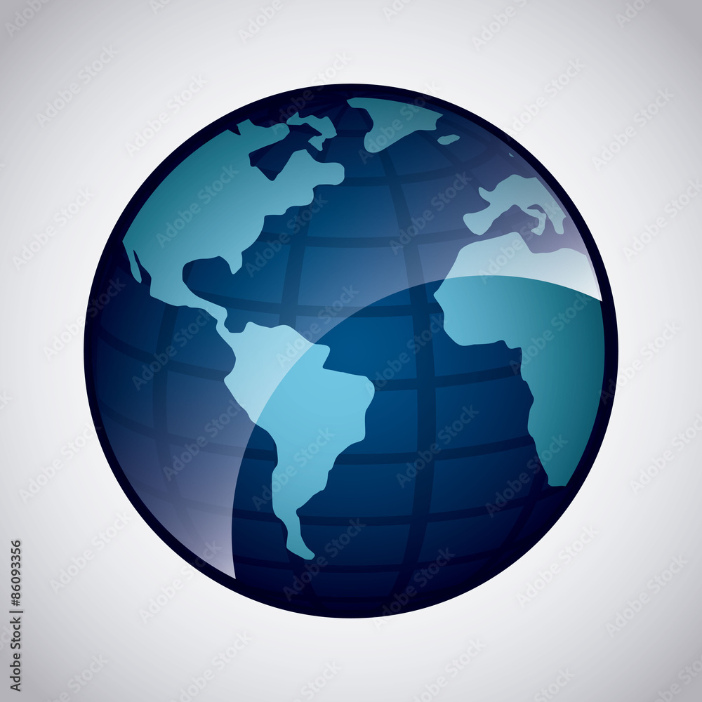 Naklejka premium world icon