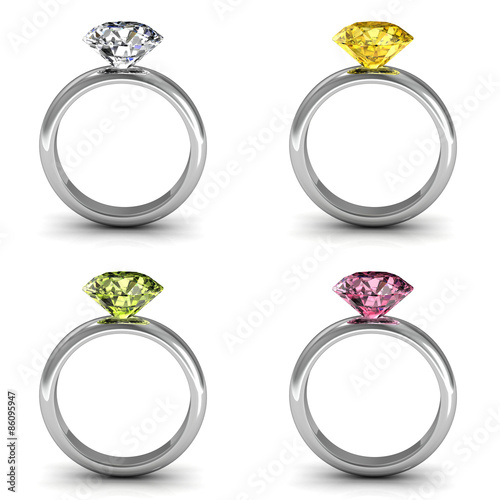 The beauty wedding ring.Vector illustration.