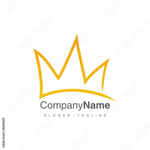 Crown logo icon vector