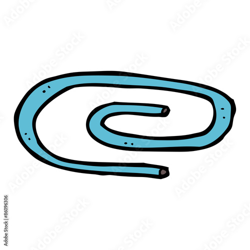 cartoon paperclip