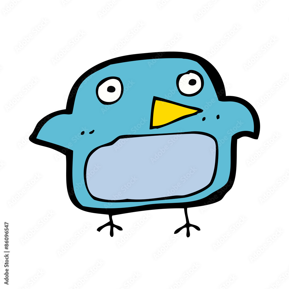 Fototapeta premium cartoon bluebird