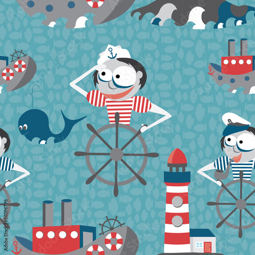 Sailor pattern illustration