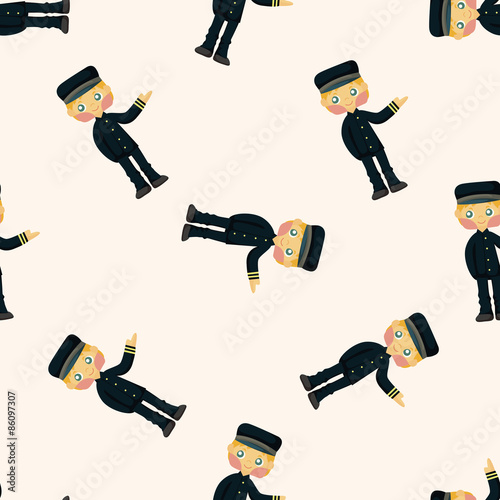 flight attendants ,seamless pattern