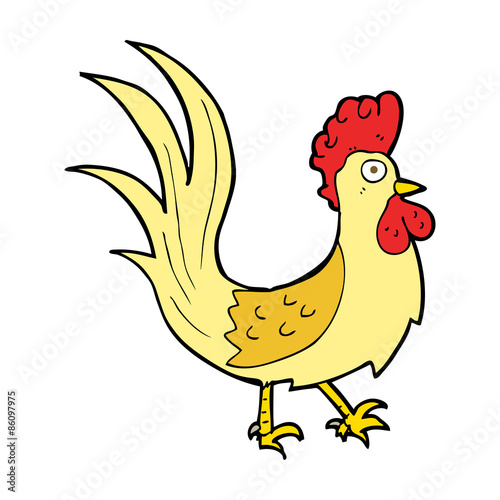 cartoon cockerel