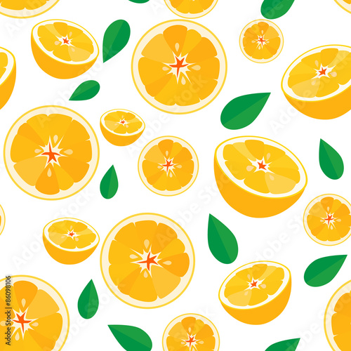 Orange fruit vector,seamless pattern background