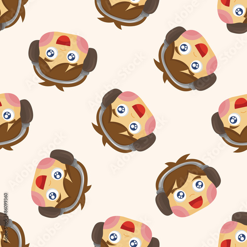 person character ,seamless pattern
