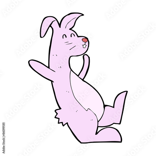 cartoon pink bunny